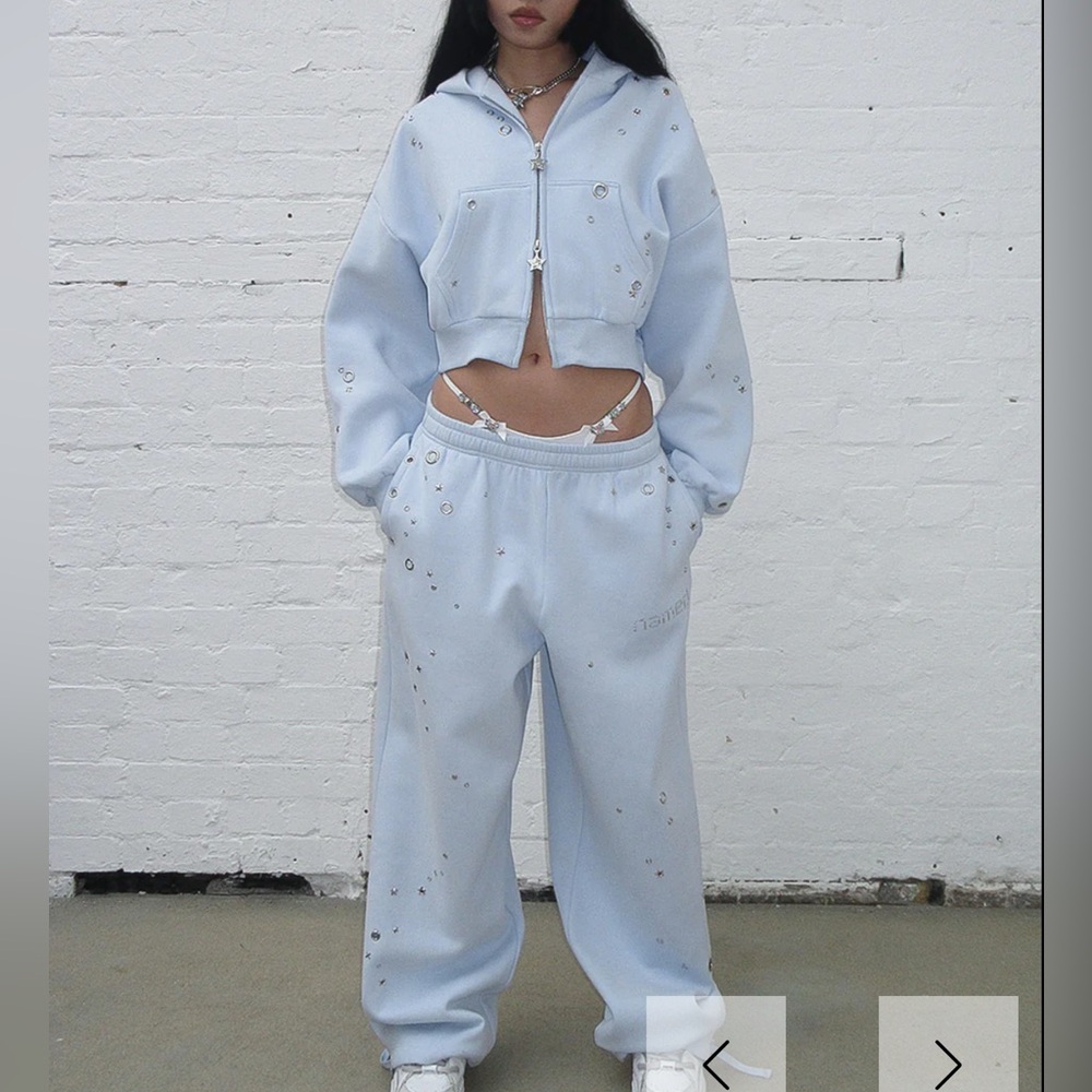 Named Collective Glitch Eyelet Baby Blue set 🩵✨ brand new